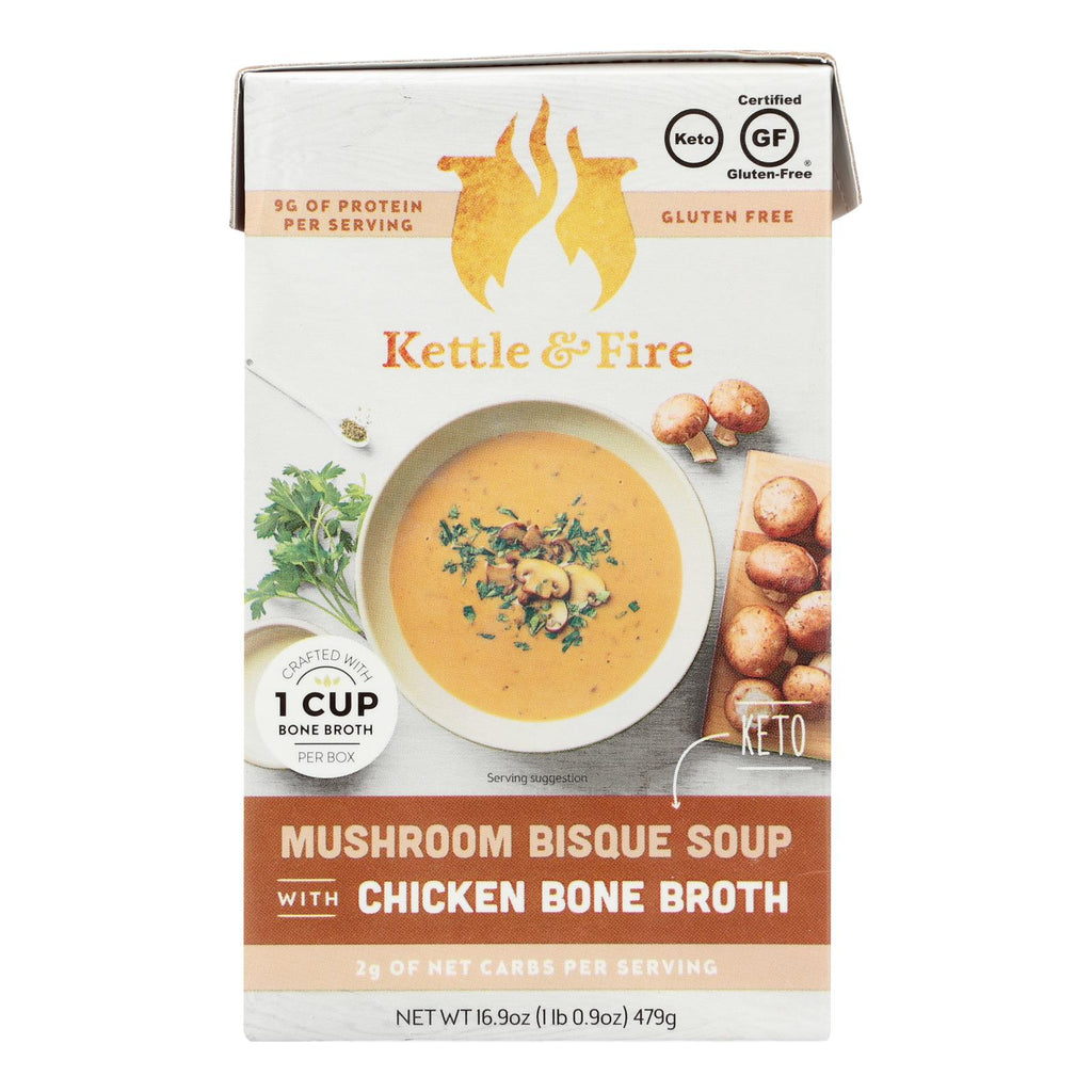 Kettle And Fire - Keto Soup Mush Bisq-chkbb - Case Of 6 - 16.9 Oz - Lakehouse Foods