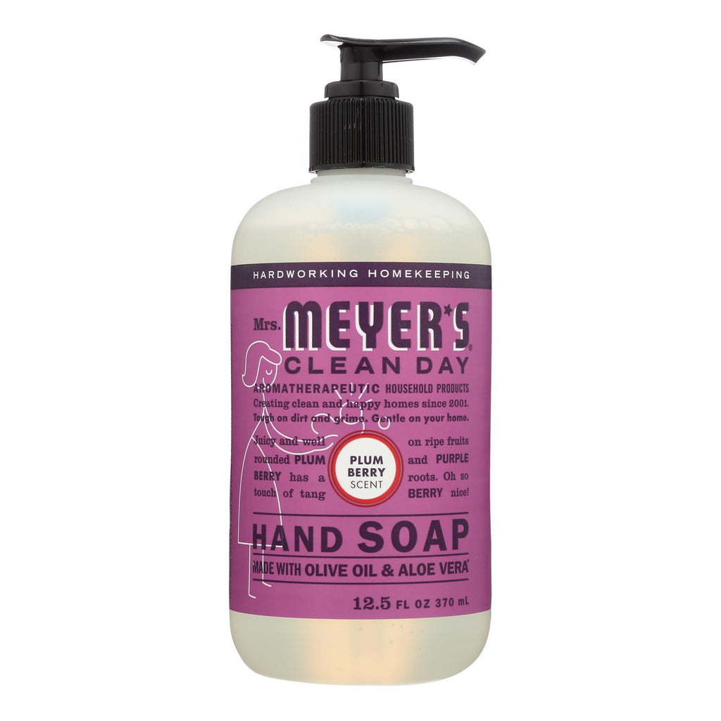 Mrs.meyers Clean Day - Hand Soap Liquid Plumberry - Case Of 6 - 12.5 Fz - Lakehouse Foods