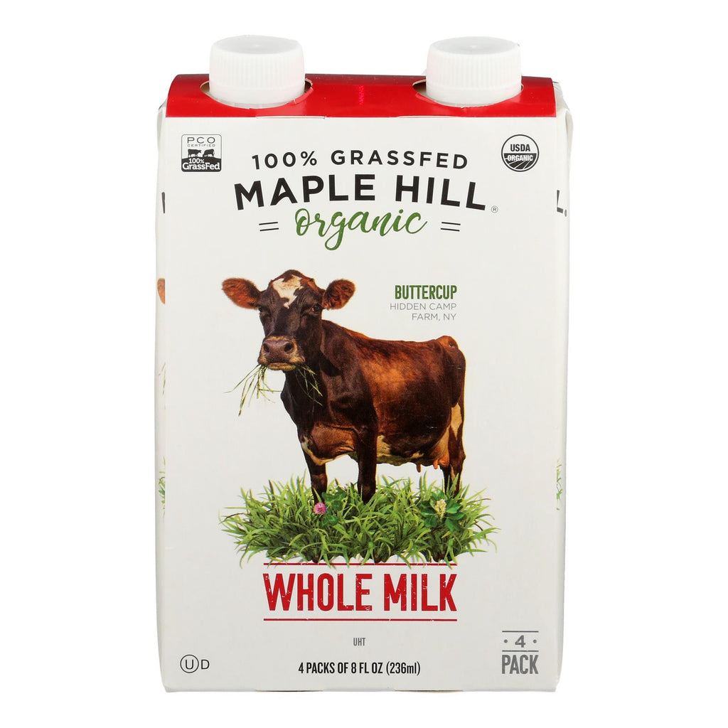 Maple Hill Creamery - Milk Shlf Stbl Whole - Case Of 3 - 4-8 Fz - Lakehouse Foods