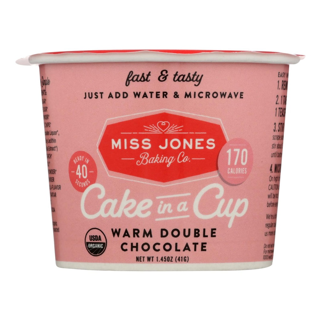 Miss Jones Baking Co. Fast & Tasty Cake In A Cup - Case Of 8 - 41 Grm - Lakehouse Foods