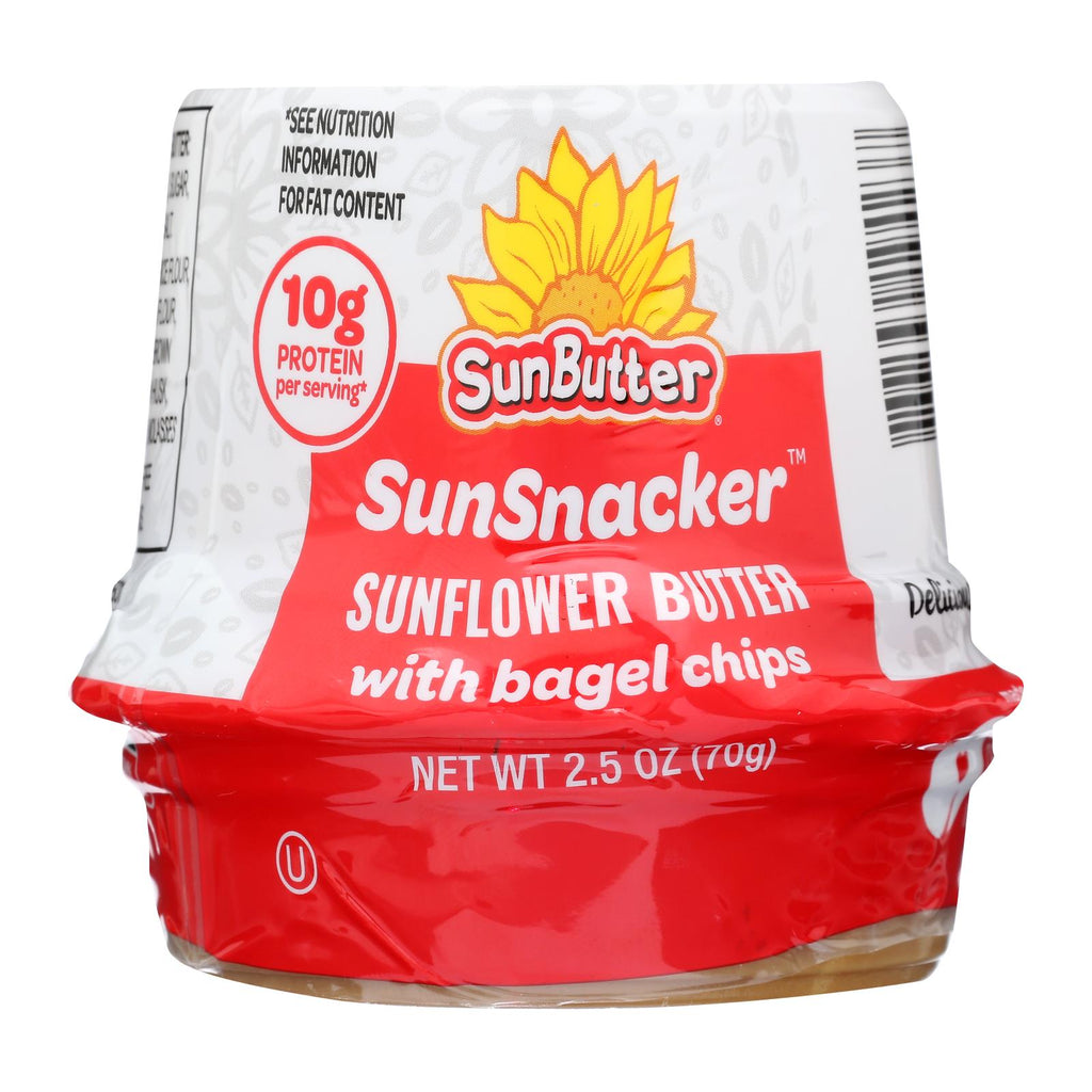 Sunbutter - Snflwr Butter W-bagel Chips - Case Of 12 - 2.5 Oz - Lakehouse Foods