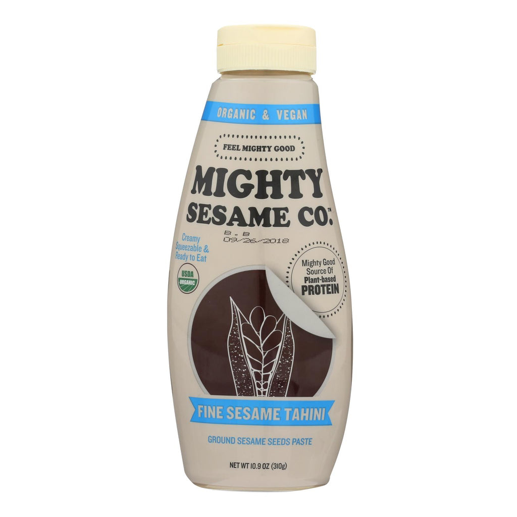 Mighty Sesame Company - Tahini Organic Fine Sesame - Case Of 8 - 10.9 Oz - Lakehouse Foods