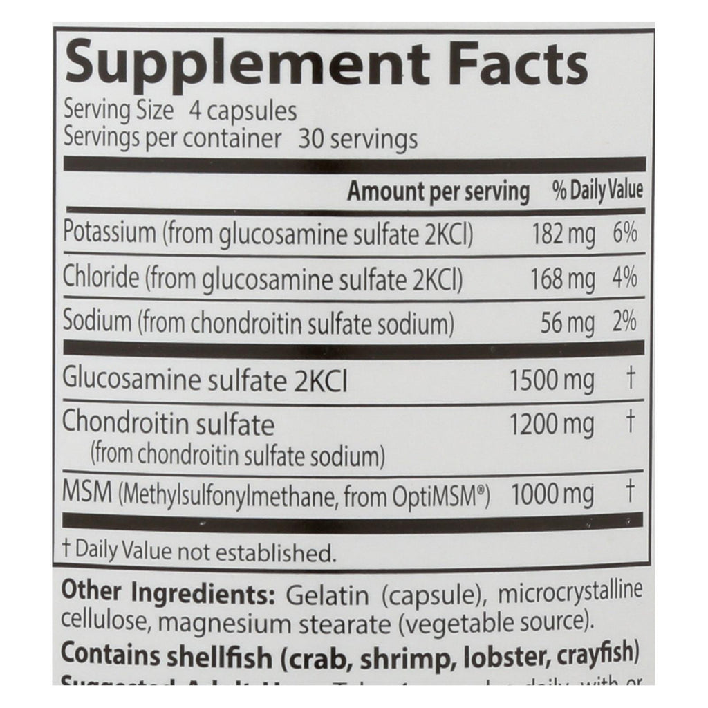 Doctor's Best - Glucsamine Chondrtn Msm - 1 Each-120 Cap - Lakehouse Foods