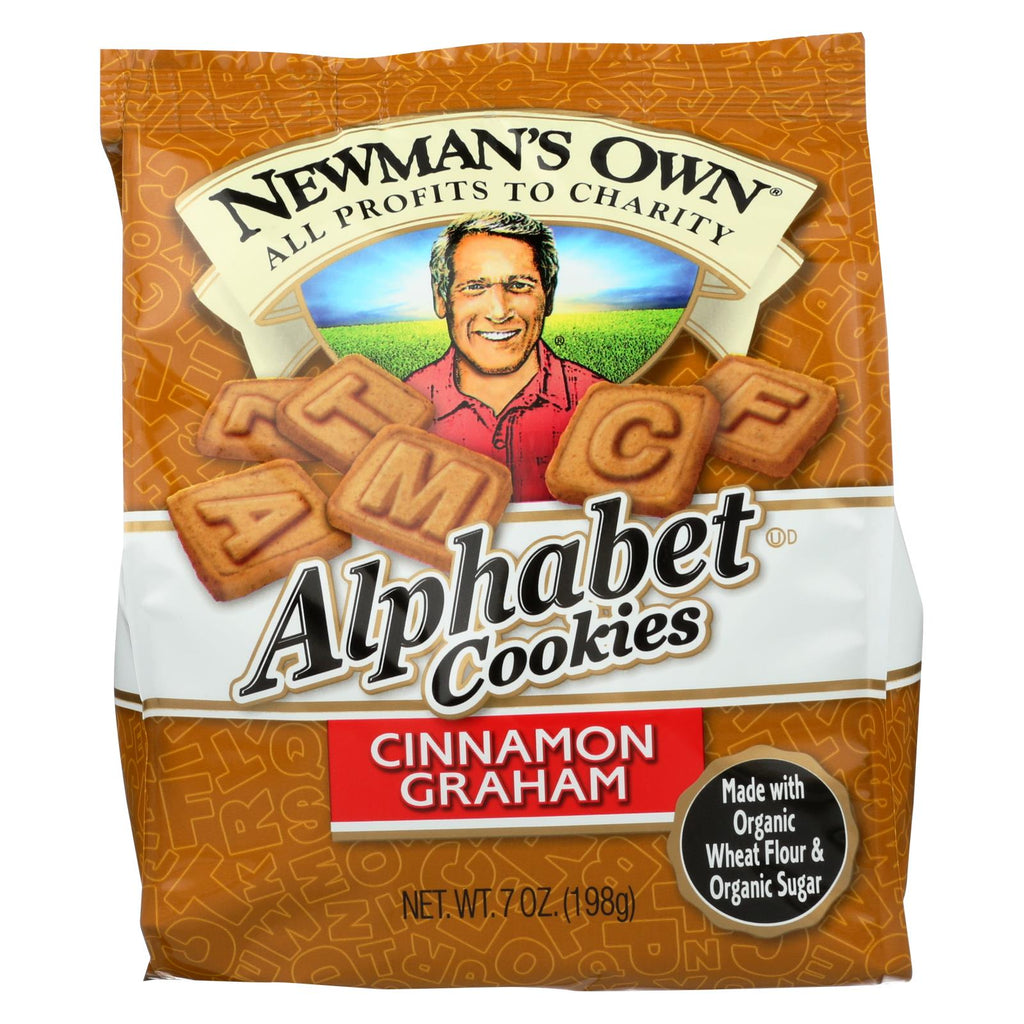 Newman's Own Organics Alphabet Cookies - Cinnamon Graham - Case Of 6 - 7 Oz. - Lakehouse Foods