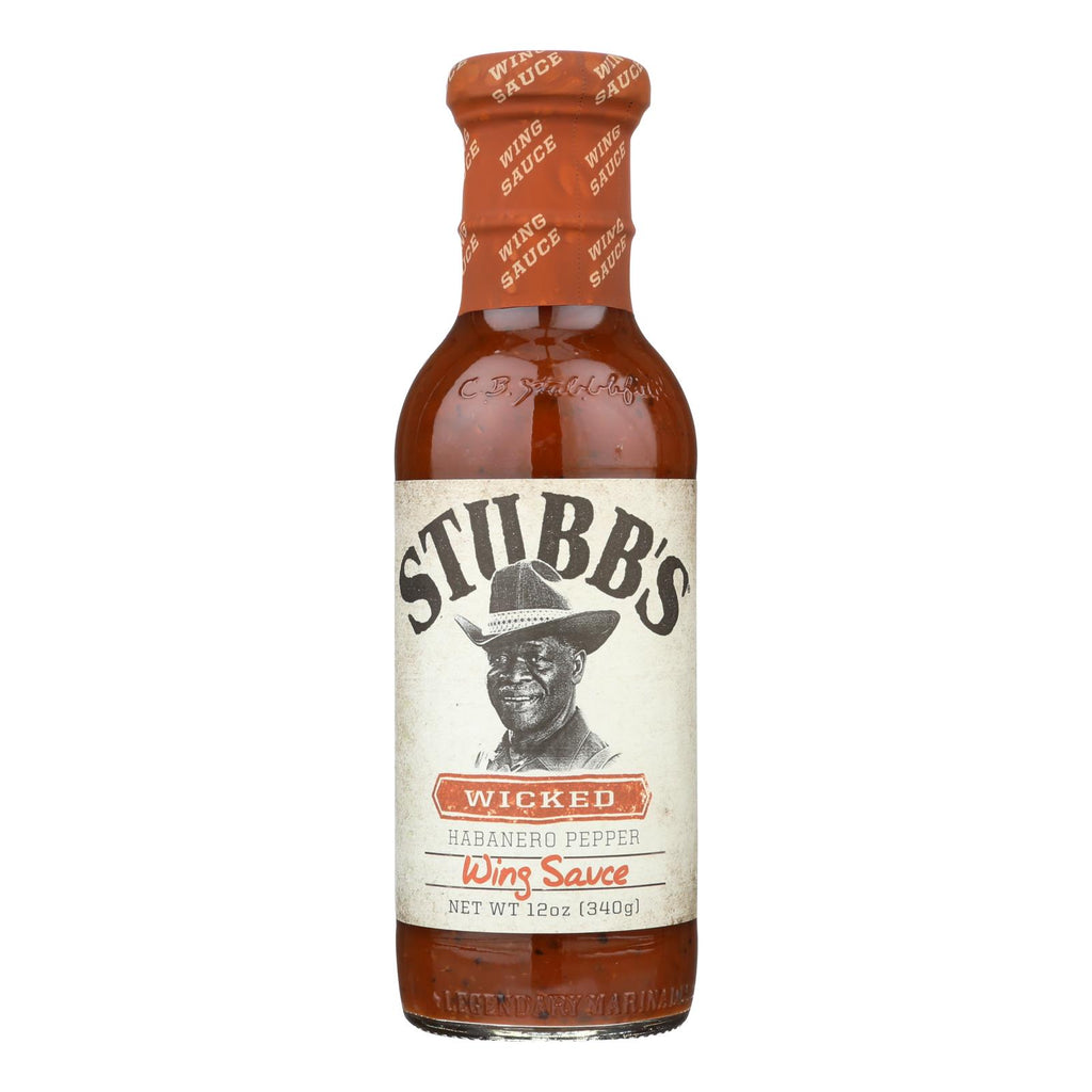 Stubb's Wicked Wing Sauce  - Case Of 6 - 12 Fz - Lakehouse Foods