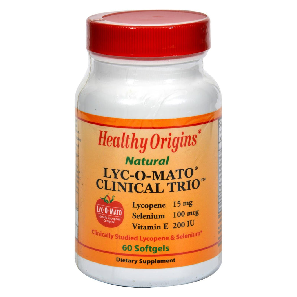 Healthy Origins Lyc-o-mato Clinical Trio - 60 Softgels - Lakehouse Foods