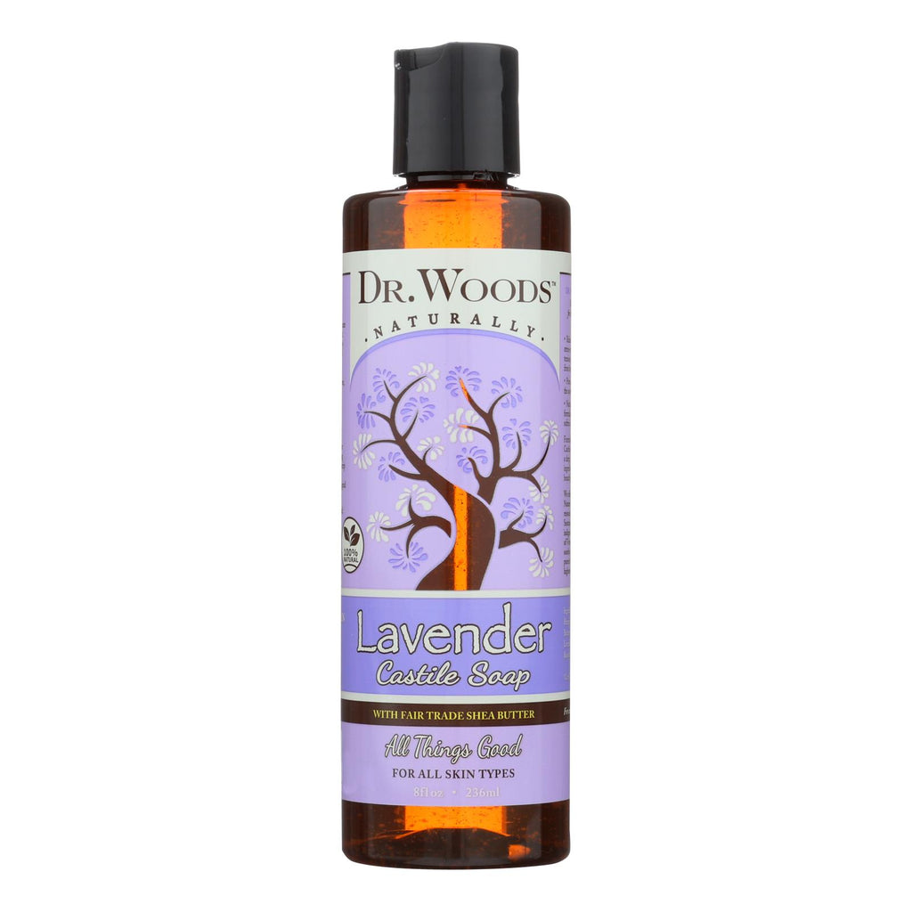 Dr. Woods Shea Vision Pure Castile Soap Lavender With Organic Shea Butter - 8 Fl Oz - Lakehouse Foods