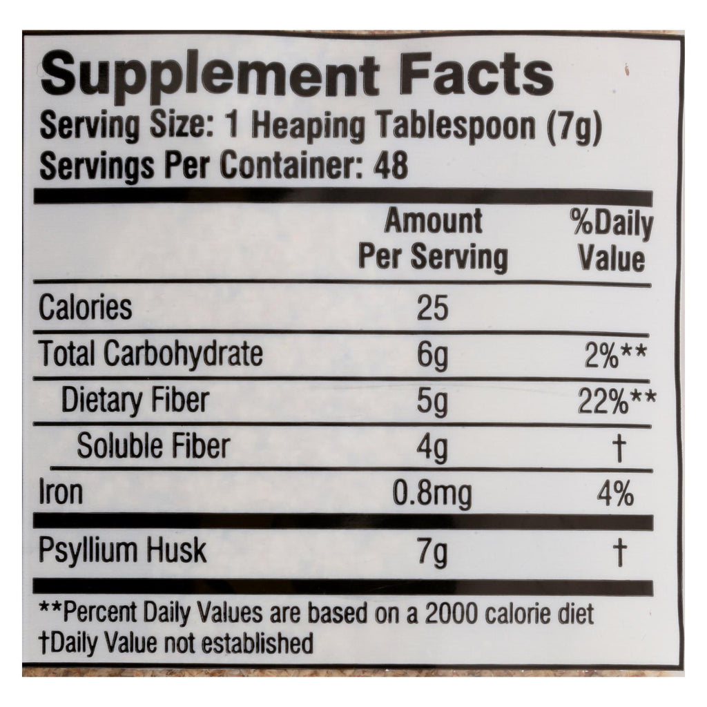 Health Plus - Pure Psyllium Husk - 12 Oz - Lakehouse Foods