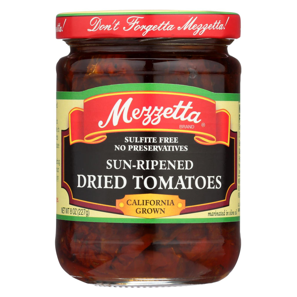 Mezzetta Sun - Ripened Dried Tomatoes In Olive Oil - Case Of 6 - 8 Fl Oz. - Lakehouse Foods