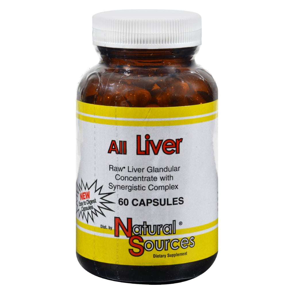 Natural Sources All Liver - 60 Capsules - Lakehouse Foods