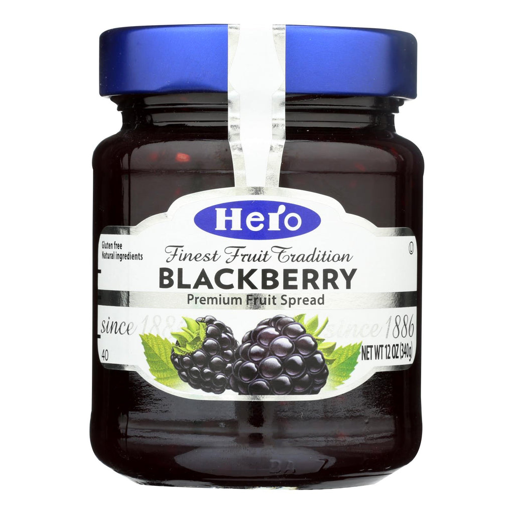 Hero Fruit Spread - Black Berry Fruit Spread - Case Of 8 - 12 Oz. - Lakehouse Foods