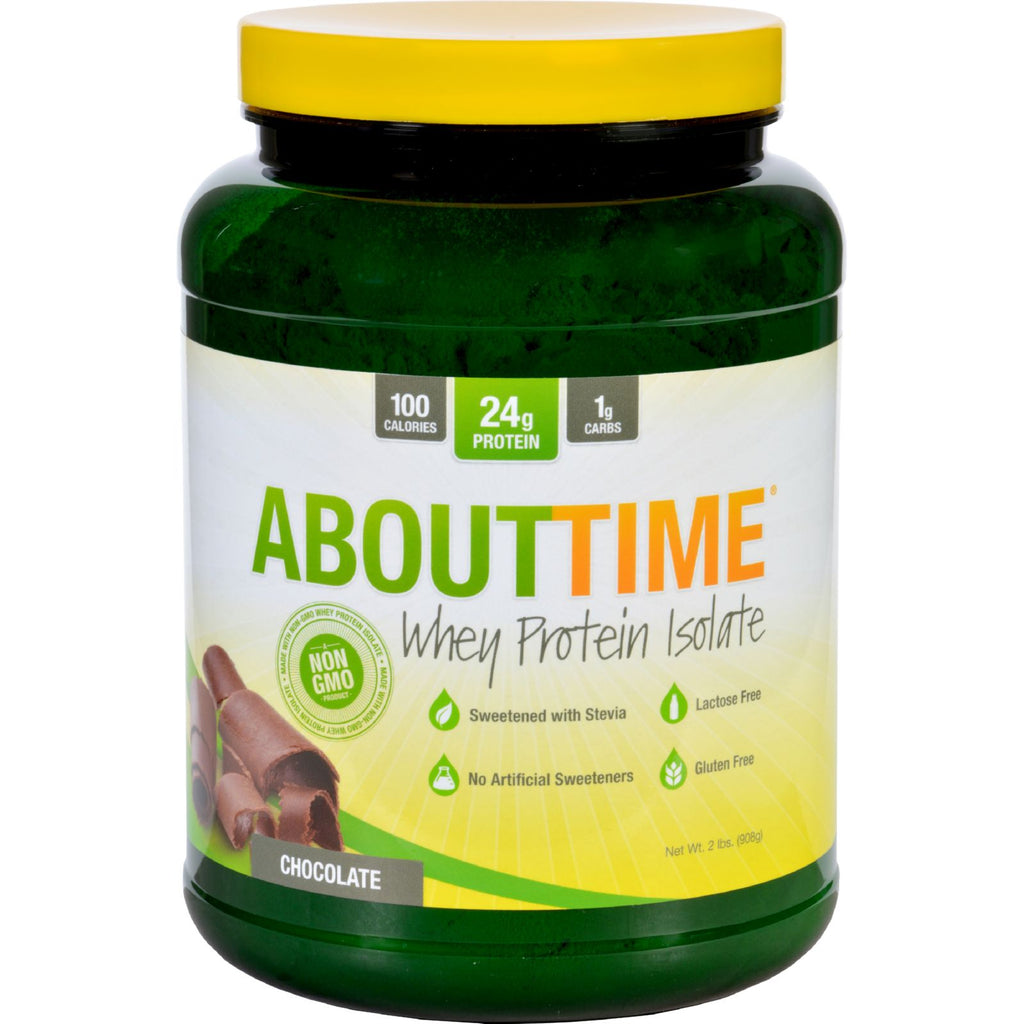 About Time - Whey Protein Isolate - Chocolate - 2 Lb - Lakehouse Foods