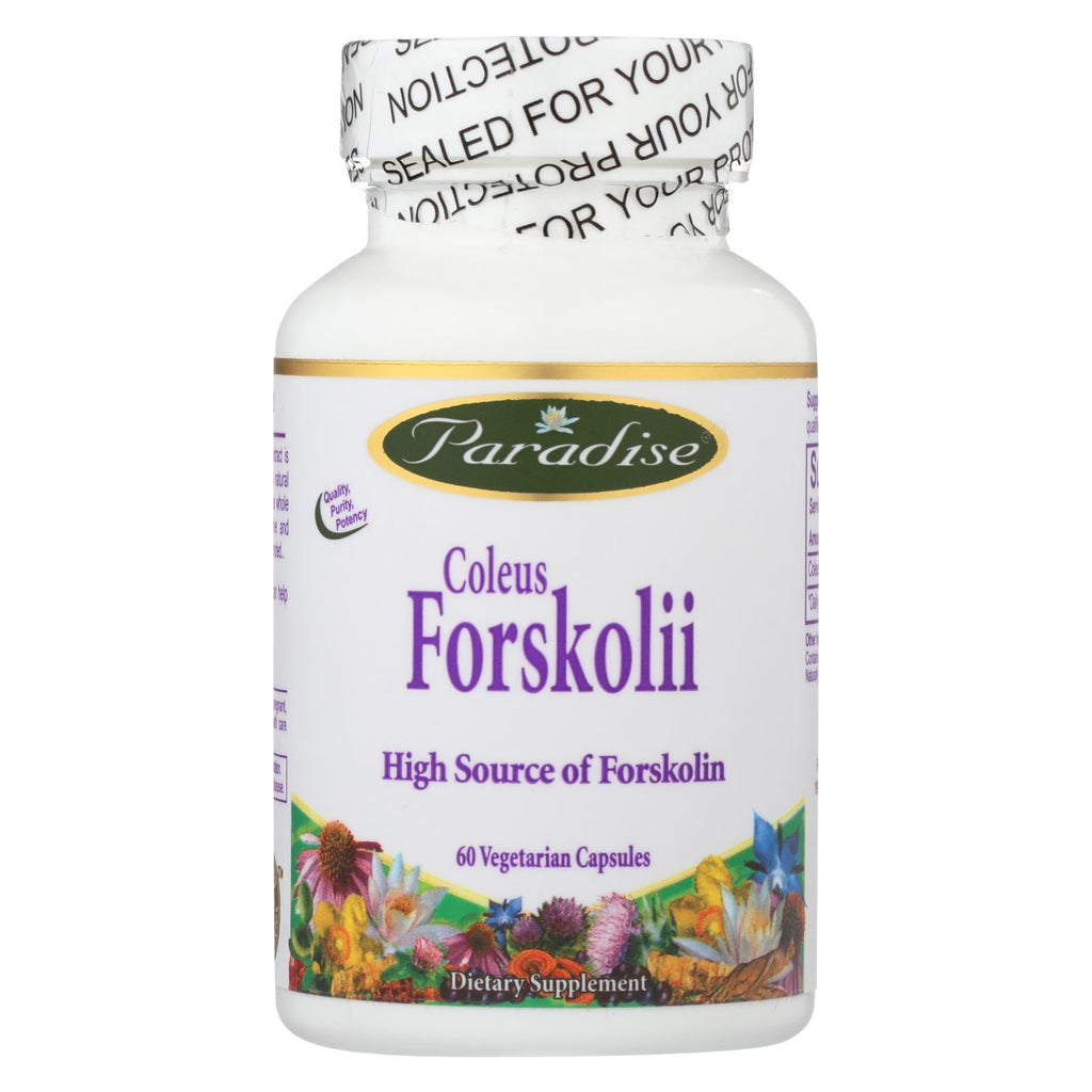 Paradise Herbs Coleus Forskolii - 60 Vegetarian Capsules - Lakehouse Foods