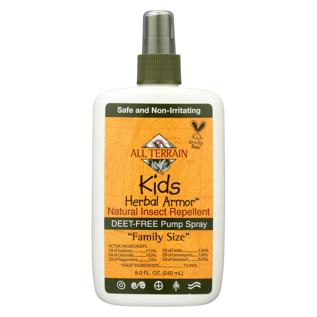 All Terrain - Herbal Armor Natural Insect Repellent - Kids - Family Sz - 8 Oz - Lakehouse Foods