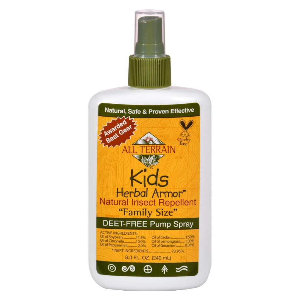 All Terrain - Herbal Armor Natural Insect Repellent - Kids - Family Sz - 8 Oz - Lakehouse Foods