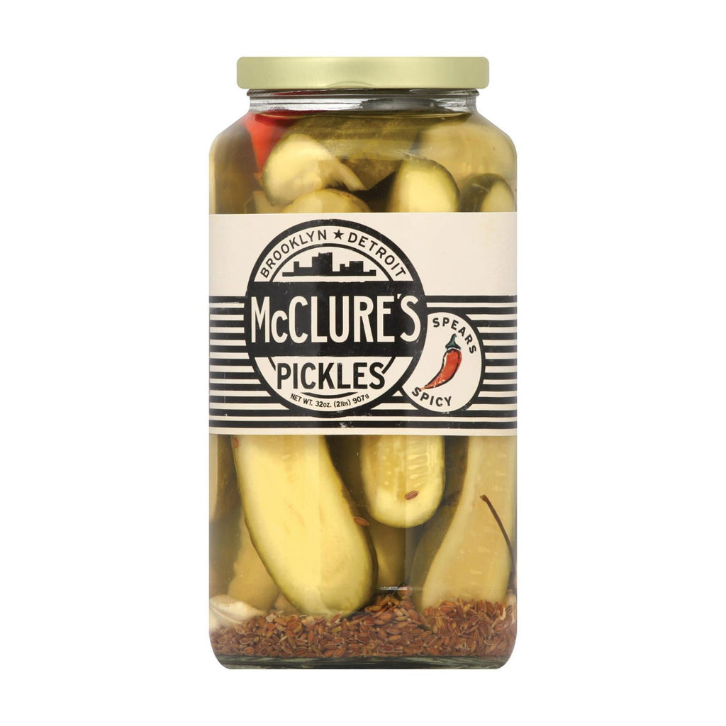 Mcclure's Pickles Spicy Spears - Case Of 6 - 32 Oz. - Lakehouse Foods