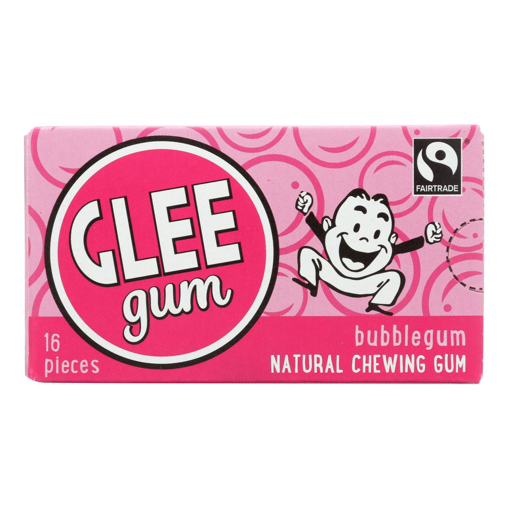 Glee Gum Chewing Gum - Bubblegum - Case Of 12 - 16 Pieces - Lakehouse Foods