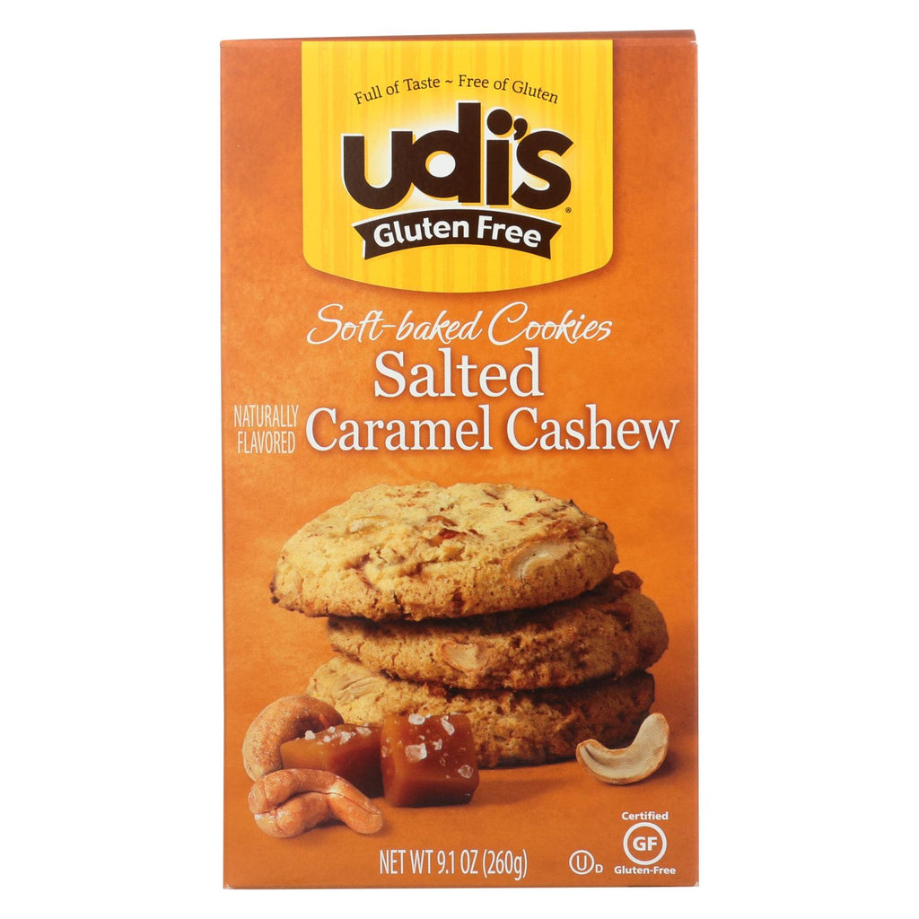 Udi's Cookies - Salted Caramel Cashew - Case Of 6 - 9.1 Oz. - Lakehouse Foods