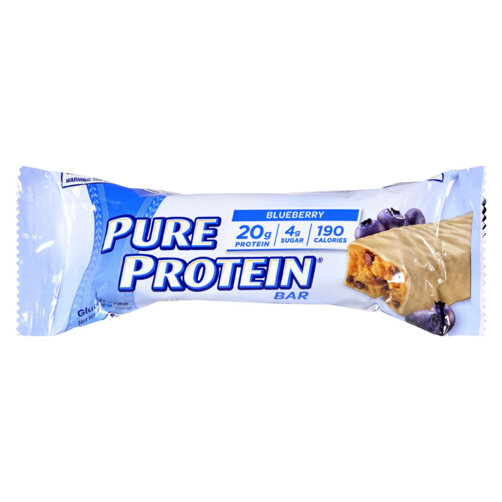 Pure Protein Bar - Blueberry With Greek Yogurt Style Coating - 1.76 Oz - Case Of 6 - Lakehouse Foods