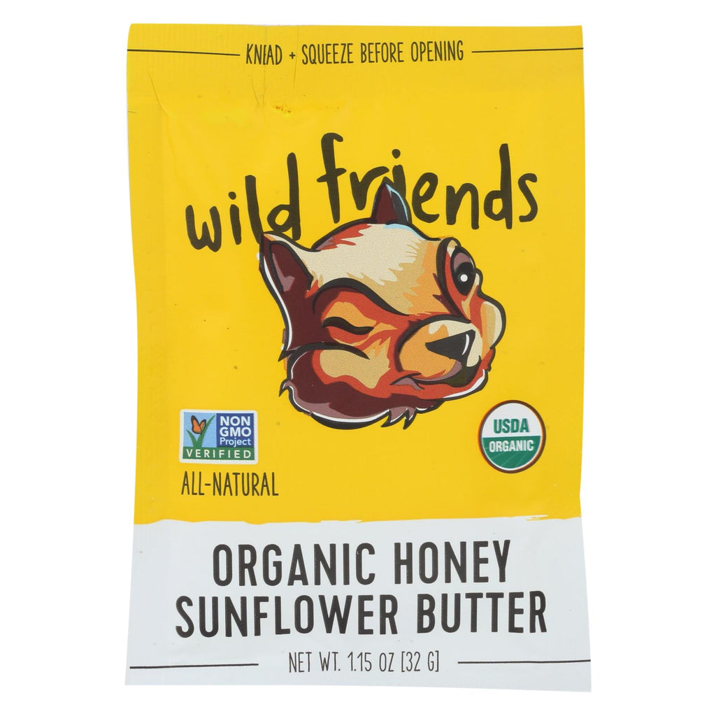 Wild Friends Organic Sunflower Butter - Honey - 1.15 Oz - Case Of 10 - Lakehouse Foods