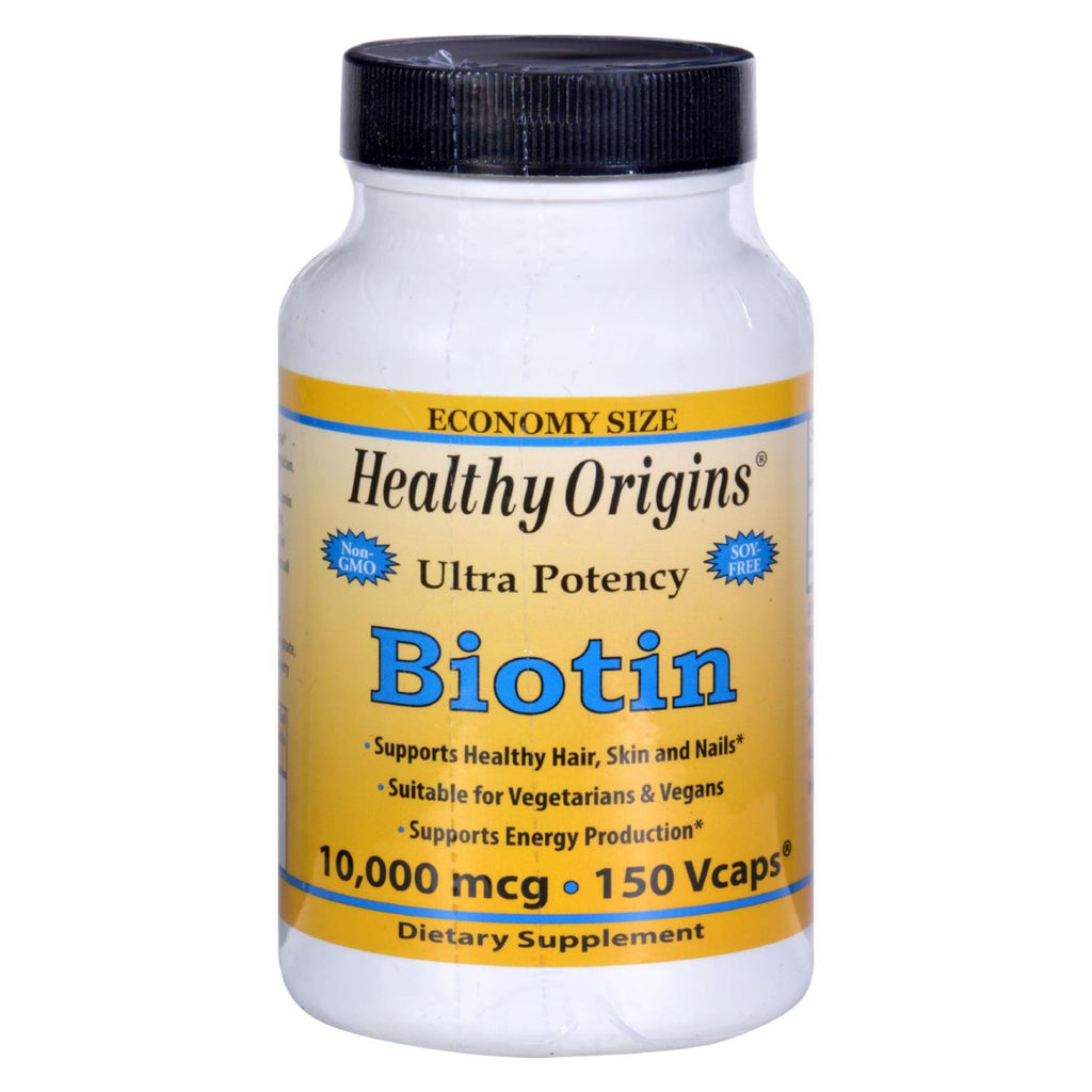 Healthy Origins Biotin - 10000 Mcg - 150 Vcaps - Lakehouse Foods