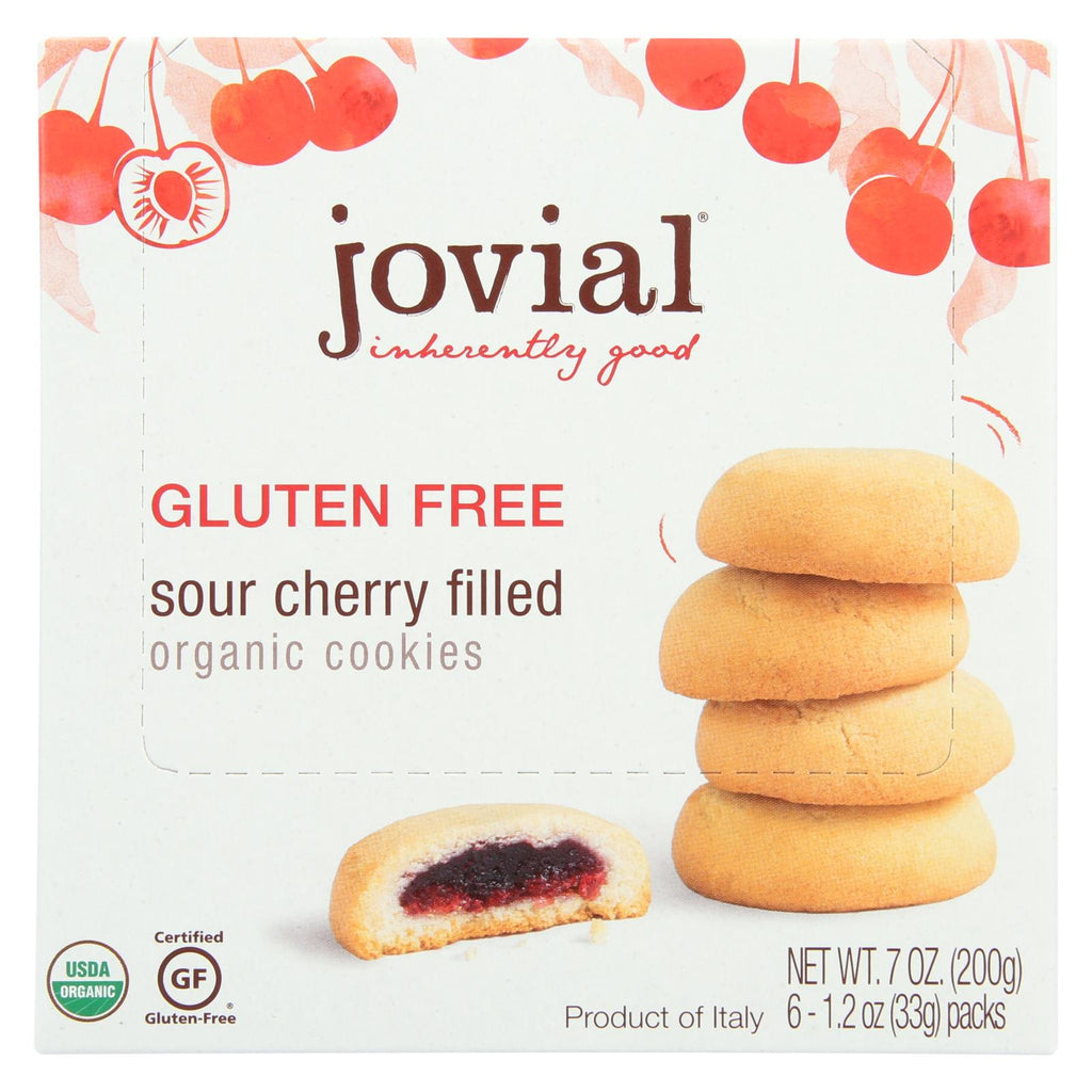 Jovial - Gluten Free Cookies - Sour Cherry - Case Of 10 - 7 Oz. - Lakehouse Foods