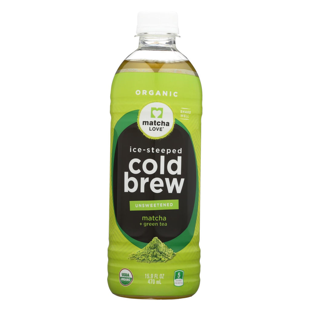 Matcha Love Cold Brew Unsweetened Green Tea+matcha  - Case Of 12 - 15.9 Fz - Lakehouse Foods