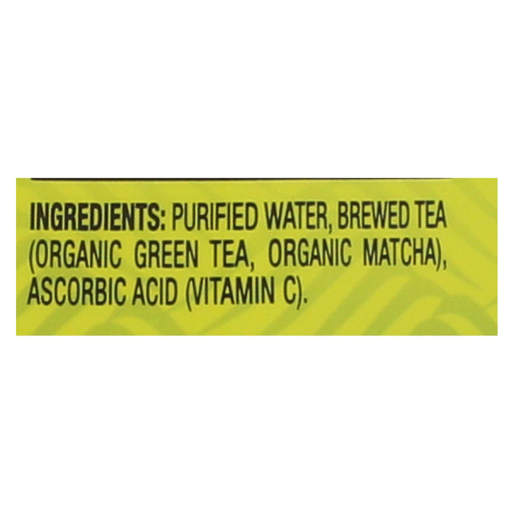 Matcha Love Cold Brew Unsweetened Green Tea+matcha  - Case Of 12 - 15.9 Fz - Lakehouse Foods