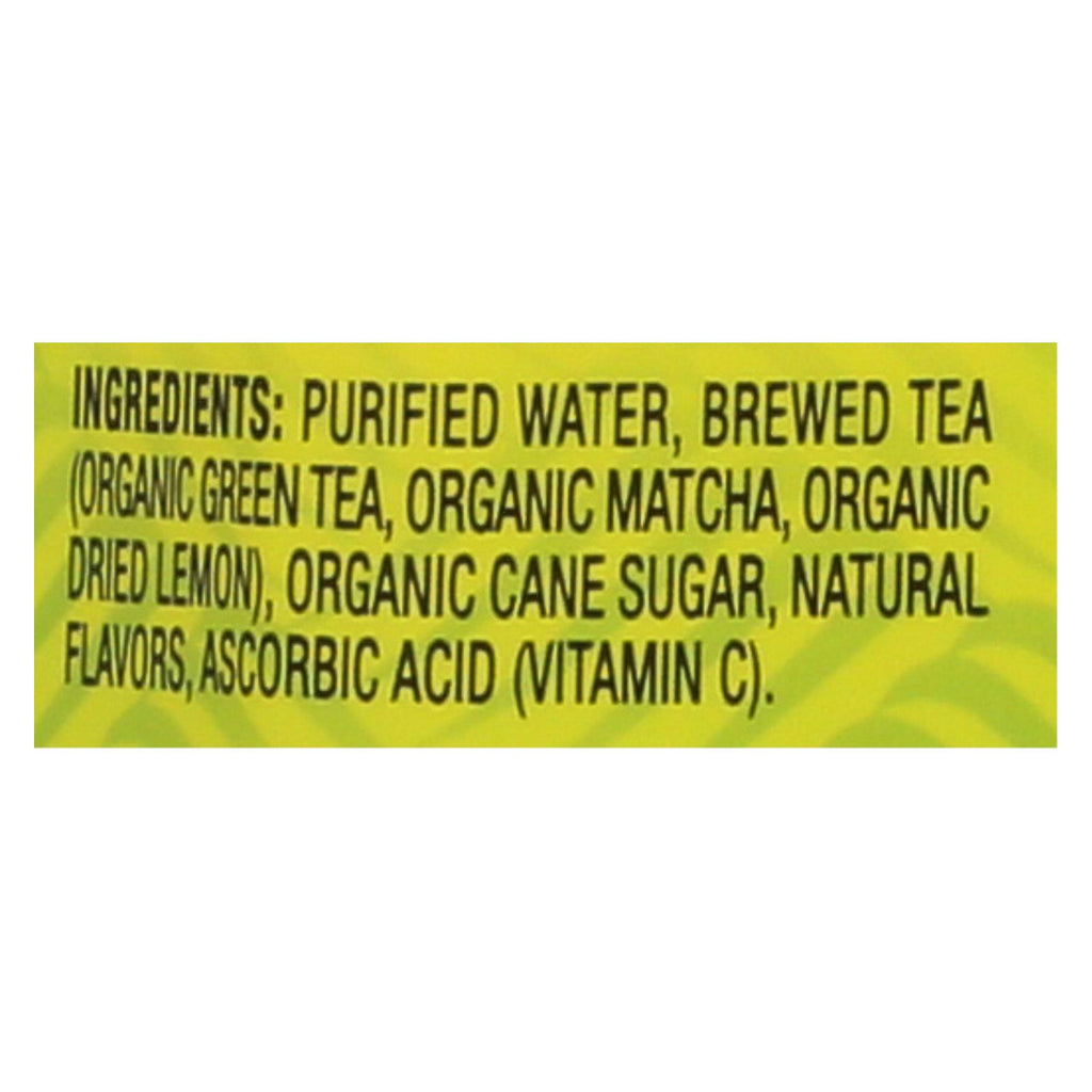 Matcha Love Cold Brew Green Tea+matcha Lemon Slightly Sweet  - Case Of 12 - 15.9 Fz - Lakehouse Foods