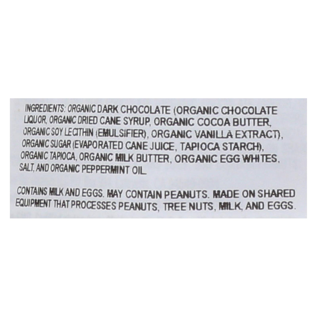 Ocho Candy - Organic Candy Bar - Peppermint Cremes - Case Of 12 - 3.5 Oz. - Lakehouse Foods