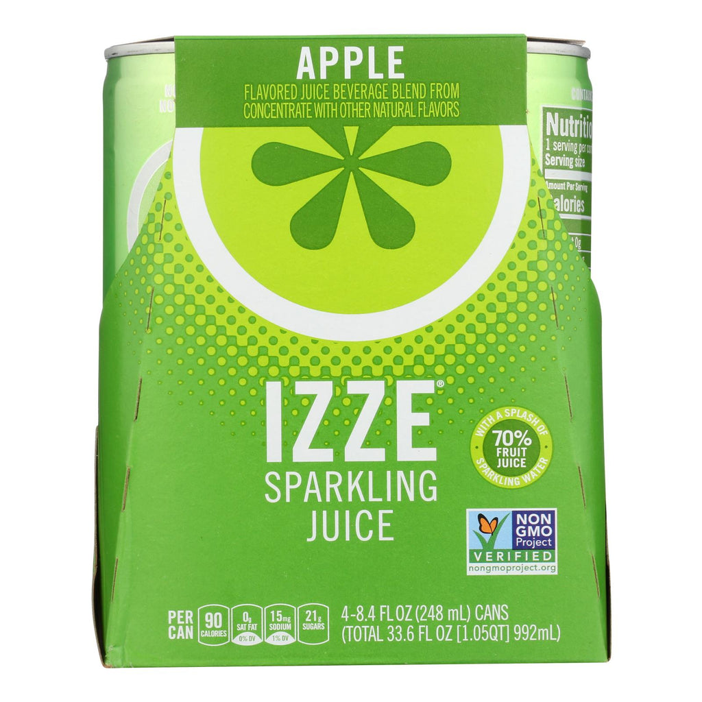 Izze - Can Sparkling Apple - Case Of 6-4-8.4 Fl Oz. - Lakehouse Foods