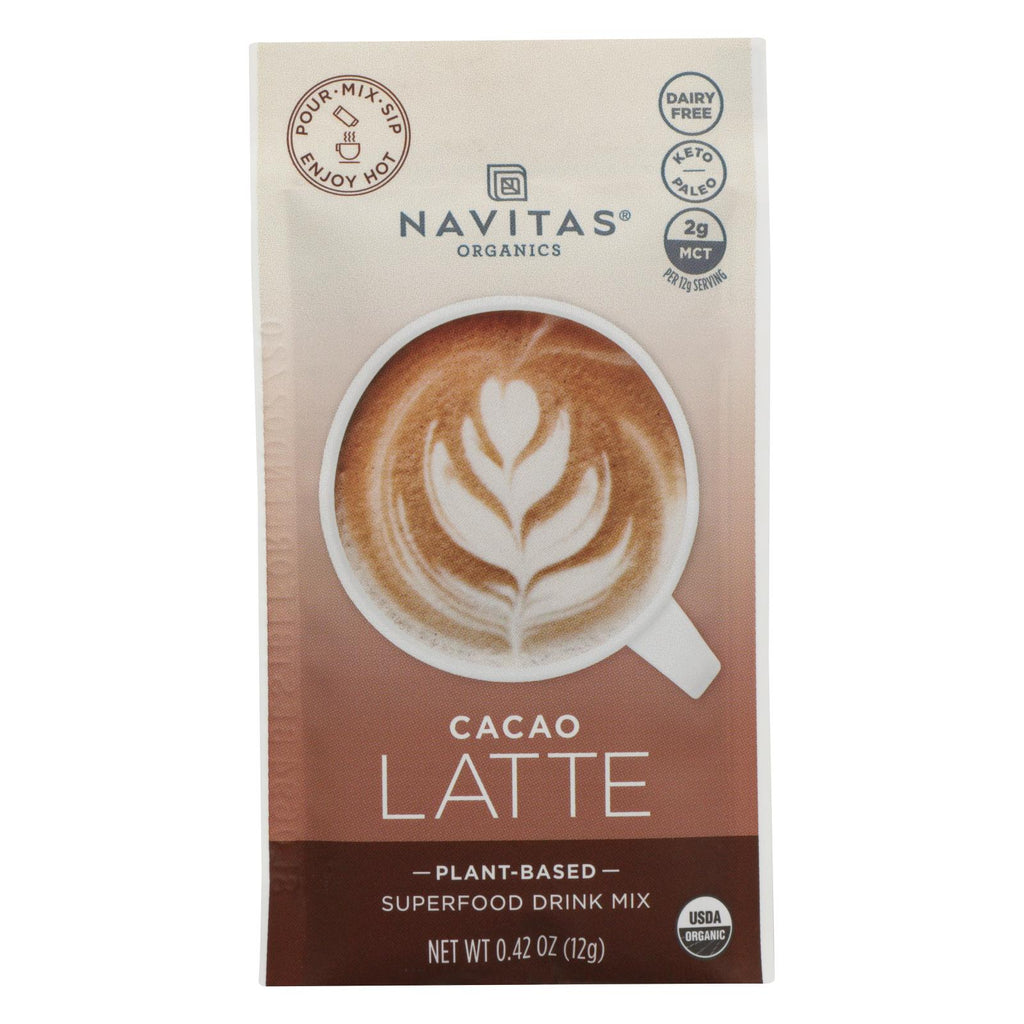 Navitas Organics - Latte Cacao - Case Of 10 - 0.42 Oz - Lakehouse Foods